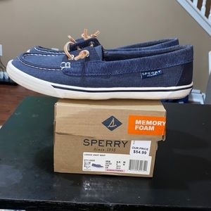 Size 8.5 - Lounge Away Navy Sperry